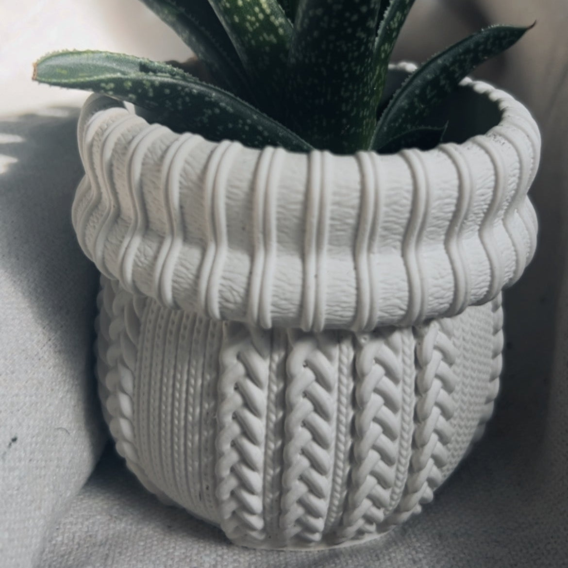 KNIT - Cache-pot cactus ou petites plantes