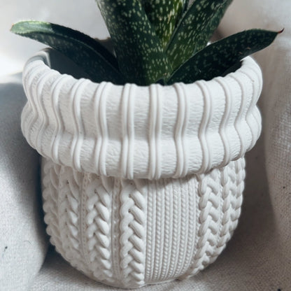 KNIT - Cache-pot cactus ou petites plantes