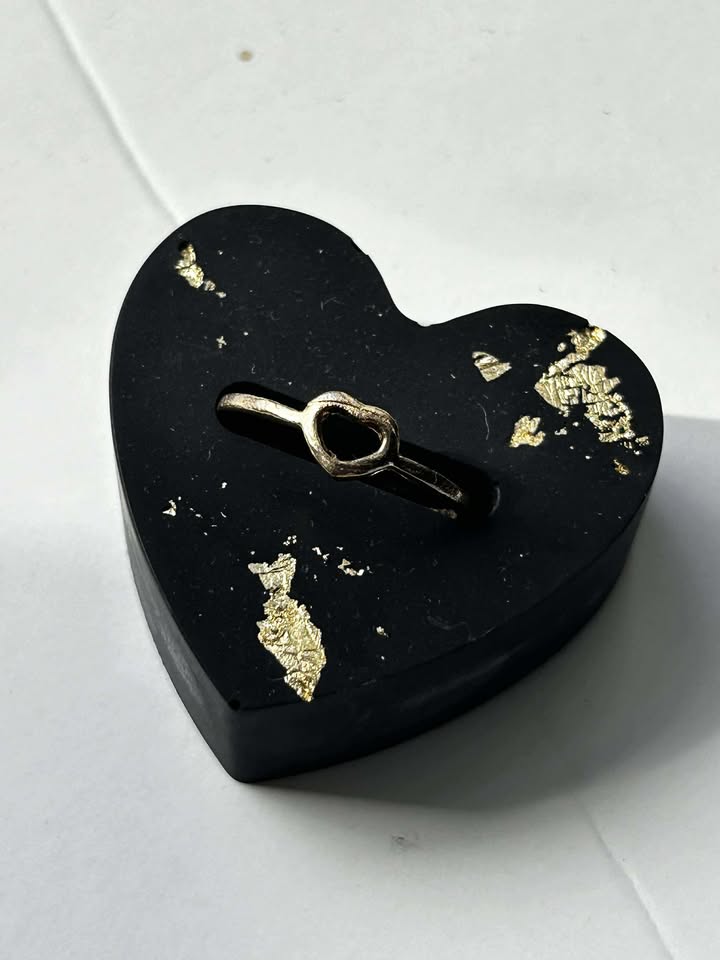 TALA - Porte bagues Coeur ``Eclats d'Or``