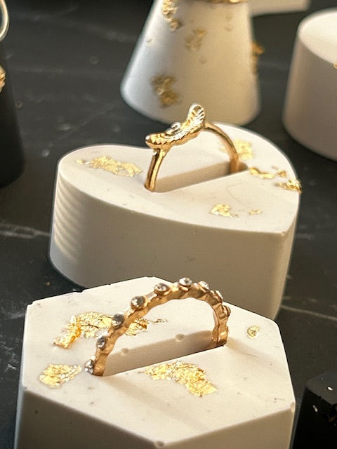 TALA - Porte bagues Coeur ``Eclats d'Or``